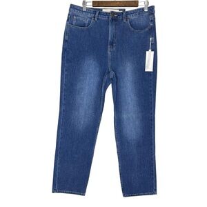 Soft Surroundings NWT Women’s Fly Front Straight Ultimate Denim Jeans Size‎ 14